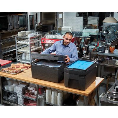 Termoizolační box Cam GoBox, horní plnění, GN 1/1, 46 l, Cambro, Černá, 680x400x(H)321mm | EPP180LH110